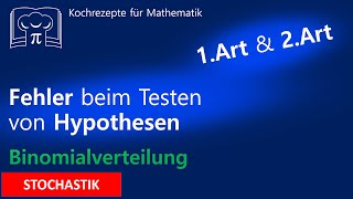 Hypothesentest Fehler 1 und 2 Art Fehler beim Testen von Hypothesen [upl. by Nil]