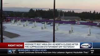 Fire suppression system goes off at Hooksett rest area on I93 [upl. by Wanonah]