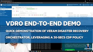 EN Veeam Veeam Disaster Recovery Orchestrator endtoend demo [upl. by Areis]