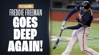 Freddie Freeman GOES DEEP again in NLCS Game 2 to put Braves ahead early [upl. by Nnylaf]