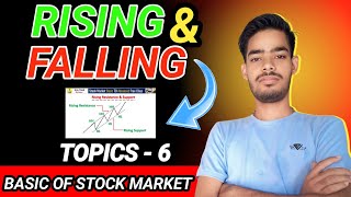 Rising amp Falling Support and Resistance  Trading for Beginners  Stock Market [upl. by Ahsenre]