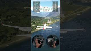 Kullu Manali  Bhuntar Airport  Crosswind Landing  PMDG Boeing 737900ER [upl. by Nerine]