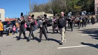 Wetumpka High School Marching band at Mardi Gras Parade 2182023 [upl. by Dadinirt]