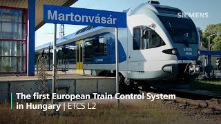 The first European Train Control System in Hungary  ETCS L2 [upl. by Harret358]