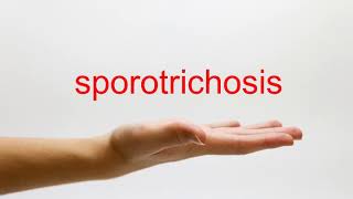 How to Pronounce sporotrichosis  American English [upl. by Bil]