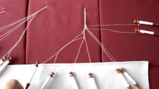 Bobbin lace  braids Kantklossen vlechten [upl. by Barbee]