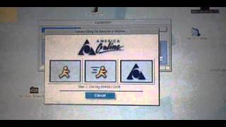 America Online 50 Macintosh Dialup Attempt  April 2016 [upl. by Ahsitahs]