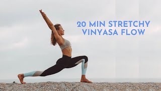 20 Min Strong  Stretchy Vinyasa Flow [upl. by Nirro745]