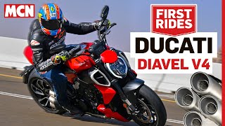 Is the 2023 Ducati Diavel V4 the ultimate performance cruiser  MCN Review [upl. by Aitnohs]