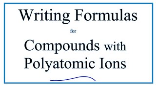 How to Write the Formula for Ionic Compounds with Polyatomic Ions [upl. by Adyht235]