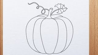 how to draw pumpkin [upl. by Wesla593]