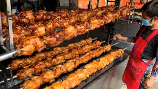 Only 200 chickens limited from 800am Amazing Charcoal Grilled Chicken  Thailand Street Food [upl. by Alyam]