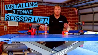 SCISSOR LIFT Installation  Ultimate Detailers Garage Build  Episode 3 [upl. by Ahsirtal]