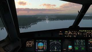 SAS Airbus A321 landing at Luleå Kallax Airport  XPlane 12 [upl. by Newcomer548]