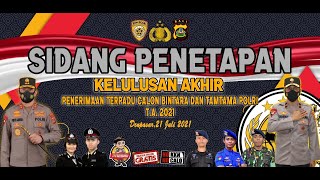 LIVE Sidang Akhir Kelulusan Bintara Dan Tamtama Polri [upl. by Rakia]