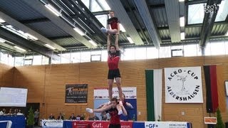 Acro Cup Albershausen 2013 MensGroup Balance Juniors 1 Dresdner SC Germany Otto Kühne Löhmann Werner [upl. by Eniahpets240]