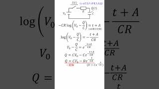 【微積物理】コンデンサーの過渡現象【電磁気】 [upl. by Aubry]