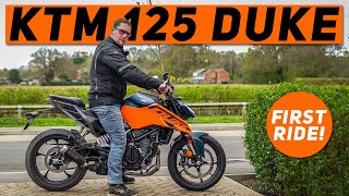 2024 KTM 125 Duke  First Ride Review [upl. by Neelav]