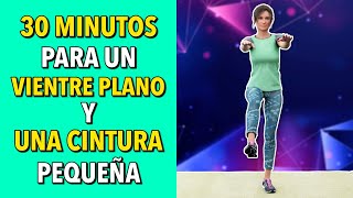 Cardio de Pie de 30 Min Caminata Para Un Vientre Plano y Una Cintura Más Pequeña [upl. by Zacherie]