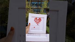 DIY heart ❤️ calendar 🗓️ Artisticwings001 diy  trending  Viral  cute gift [upl. by Allred]