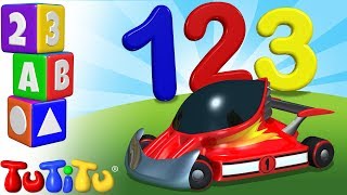 TuTiTu Preschool  Learning Numbers for Babies and Toddlers  Race Cars [upl. by Milstone]