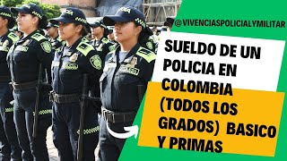 SUELDO DE UN POLICIA EN COLOMBIA Todos los grados [upl. by Malory]