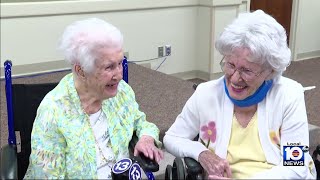 Twin sisters from Toledo celebrate 102nd birthdays [upl. by Assyram612]