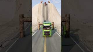 Mixed trucks vs log trap beamngdrive india automobile shortvideo shorts truck usa beamng [upl. by Nyltyak]