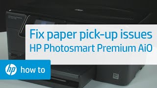 Fixing Paper PickUp Issues  HP Photosmart Premium AllinOne Printer C309g  HP [upl. by Pierre]