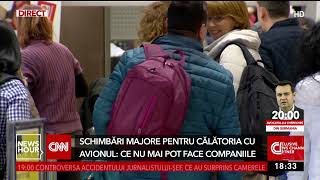 Schimbări majore pentru călătoria cu avionul  Greutatea bagajului și drepturile pasagerilor vor s [upl. by Arbe]