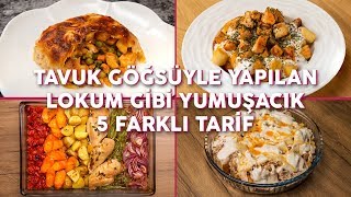 Tavuk Göğsüyle Yapılan Lokum Gibi Yumuşacık 5 Farklı Tarif Seç Beğen  Yemekcom [upl. by Edyak59]