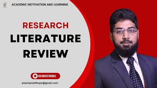 Literature Review  Research Proposal  Thesis  Dissertation  Project  Muhammad Sarmad [upl. by Julius]