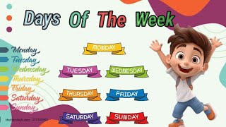 Days of the week Sunday Monday 7 days kids by Annu [upl. by Raab]