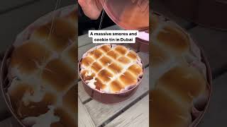 A Massive smores and cookie tin in Dubai foryoupage trending food dubailife dubai [upl. by Ahtinak348]