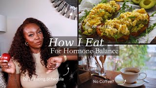 HOW TO EAT FOR HORMONE BALANCE  FIBROIDS PCOS [upl. by Aicirtak]