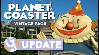 🤡 Scenery Overview  Vintage Pack DLC Update  Planet Coaster [upl. by Gnilrac]