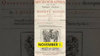 On this day in history Micrographia is published [upl. by Nonnahsed]