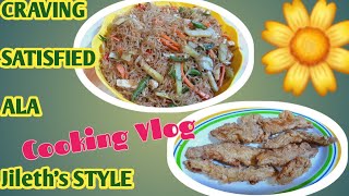 Pancit Bihon Jileths StyleCooking Vlog1 [upl. by Esinet195]