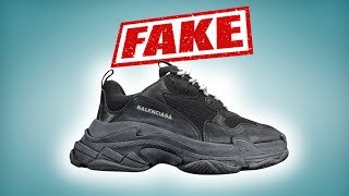 BALENCIAGA TRIPLE S REAL vs FAKE [upl. by Tai]