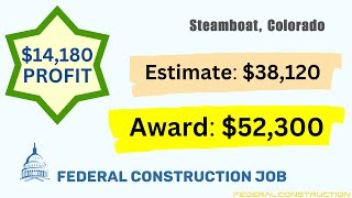 14k profit in reroofing the Steamboat Colorado Fire Bunkhouse for the USDA Forest Service [upl. by Amo]