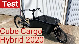 LastenradTest So fährt sich das neue Cube Cargo Hybrid 2020 [upl. by Rehnberg]