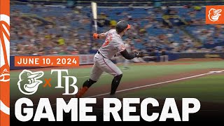 Orioles vs Rays Game Recap 61024  MLB Highlights  Baltimore Orioles [upl. by Stead466]