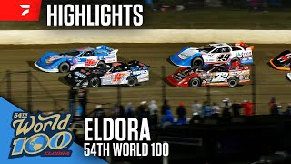 54th Annual World 100 at Eldora Speedway 9724  Highlights [upl. by Alliehs]