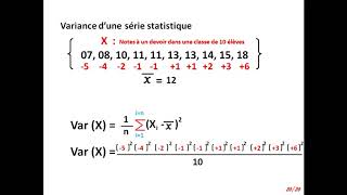 Moyenne variance et écart type Terminale S [upl. by Nahsyar]