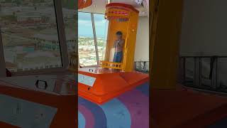 Category 6 water park on Icon of the Seas featuring a drop slide Frightening Bolt royalcaribbean [upl. by Pancho]