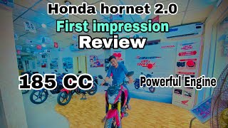 Honda Hornet 20 First Impression Review  185 CC Powerful Engine  Chapri Rider [upl. by Anihs807]