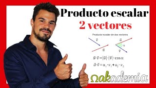 PRODUCTO ESCALAR de dos vectores  Producto escalar en R3 👌 Geometría Descriptiva💪 [upl. by Nebra]