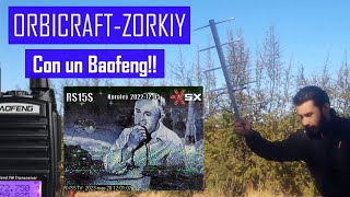 Recibiendo imágenes SSTV ORBICRAFTZORKIY y Baofeng UV82 [upl. by Kcirted]