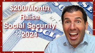 200Mo Raise for Social Security in 2024  SSA SSDI SSI [upl. by Suirauqram]