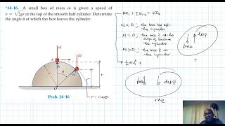 14–16 Kinetics of a Particle Work and Energy Chapter 14 Hibbeler Dynamics Benam Academy [upl. by Anihsat]